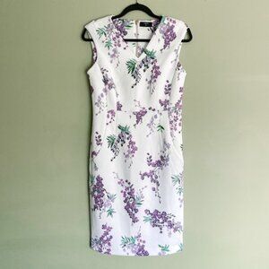 NWT Tahari Sleeveless Floral Print Dress